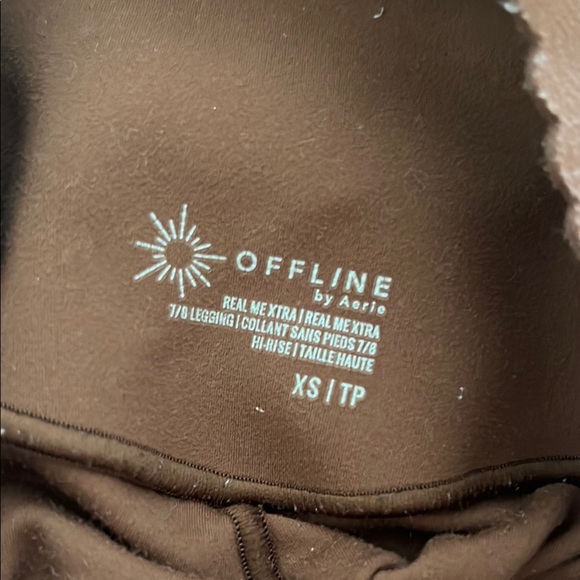 Aerie Brown Sports Bra/legging set - Picture 3 of 3